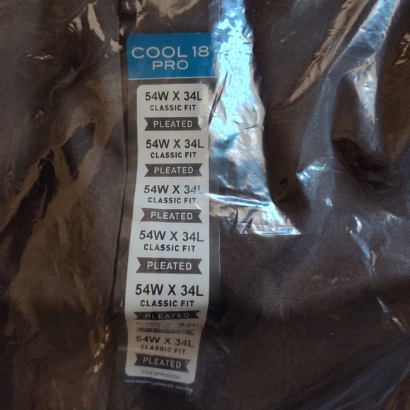 NWT Haggar Big & Tall Cool 18 Pro brown heather pleat front pants - Picture 7 of 8